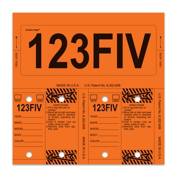 ConsecuTag Control Tag Orange